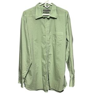 Daniel Cremieux Plaid Long Sleeve Button Down Shirt Green White Men’s XL